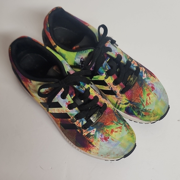 adidas Shoes - ADIDAS TORSION Multicolor floral artistic trainer sneakers UNISEX 6.5M/8W RARE!!